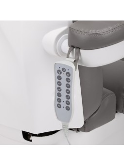 Fotel kosmetyczny elektr. Azzurro 878 5 siln. szary