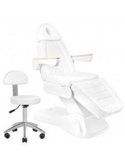 SILLON Lux 273b electric beauty chair + 304 white stool