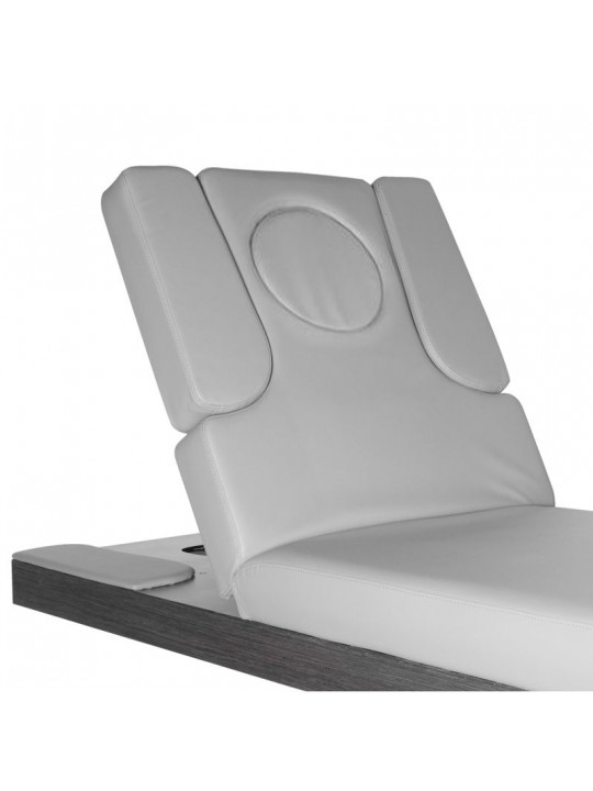 Spa beauty lounger Azzurro 815B, glowing gray wood, heated