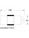 Kosmetické křeslo A202 s bílými kyvetami