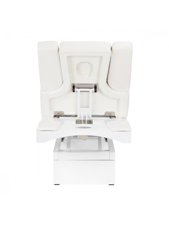 Spa beauty lounger Azzurro 815B, glowing white, heated