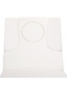 Spa beauty lounger Azzurro 815B, glowing white, heated