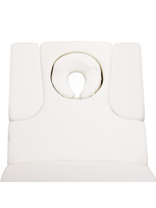 Spa beauty lounger Azzurro 815B, glowing white, heated