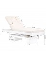 Spa beauty lounger Azzurro 815B, glowing white, heated