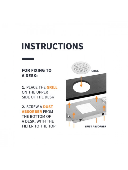 Momo professional J-02 built-in cassette dust collector, white