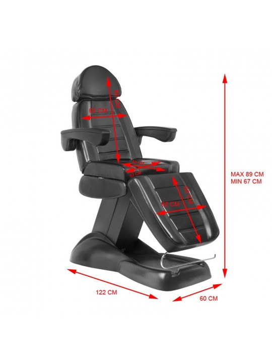 Elektrischer Schönheitsstuhl Lux schwarz