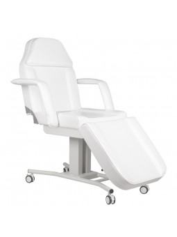 A 241 white cosmetic chair on wheels