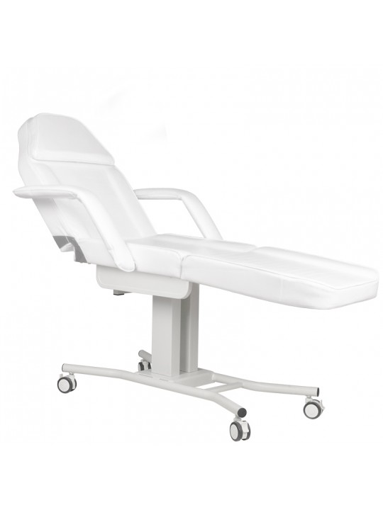 A 241 white cosmetic chair on wheels