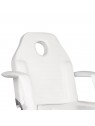 A 241 white cosmetic chair on wheels