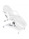 Hydraulic cosmetic chair. Basic 210 white on wheels