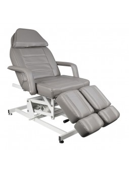 Fotel kosmetyczny elektr. Azzurro 673AS pedi 1 siln. szary