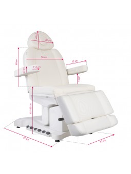 Elektrické kosmetické křeslo Azzurro 708B Exclusive 4 motory vyhřívaný