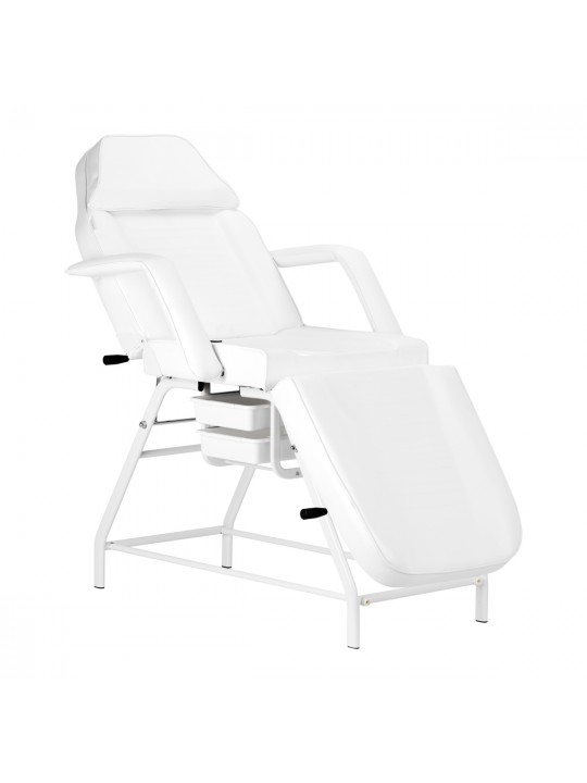 Kosmetinė kėdė 557A su kiuvetėmis balta