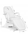 Electric cosmetic armchair Soft 1 motor white