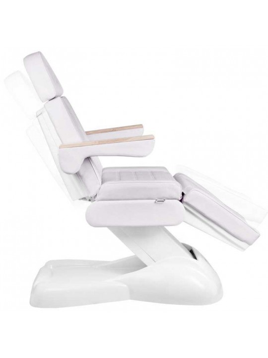 Fotel kosmetyczny elektryczny SILLON Lux 273b 3 silniki biały