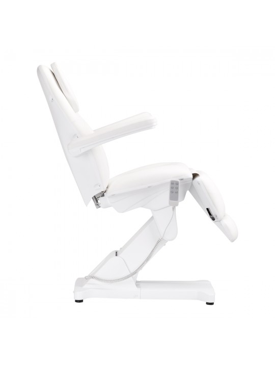 Elektrinis kosmetinis fotelis Sillon Basic 3 variklis. baltas