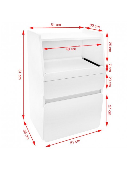 Azzurro midi cabinet 970 white +