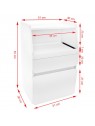 Azzurro midi cabinet 970 white +