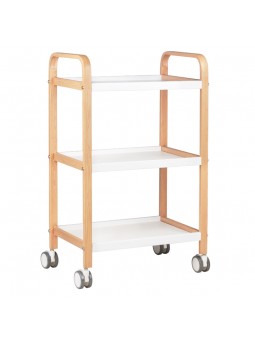 Beauty asszisztens asztal HS-09 fa - fehér