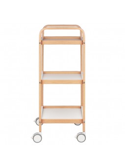 Kosmetický stolek HS-09 dřevo - bílý