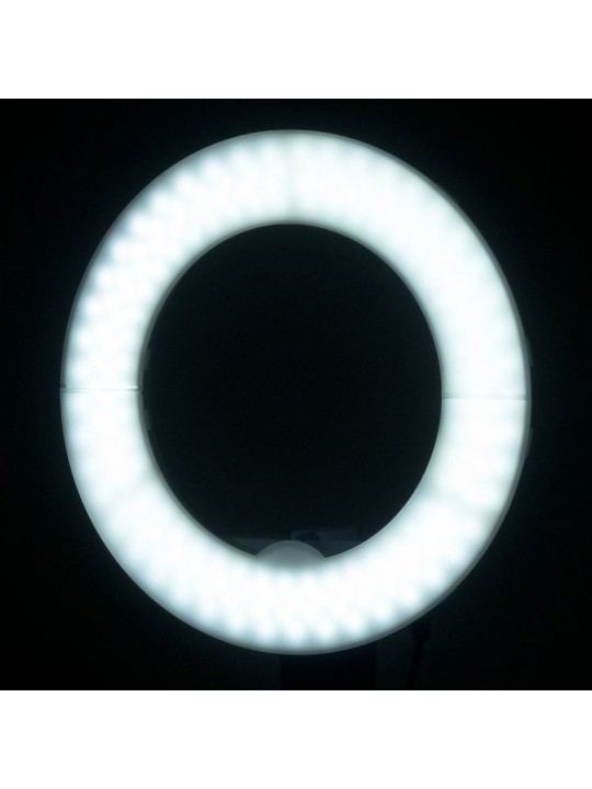 Žiedinė lemputė 12' 35W balta LED žiedinė lempa + trikojis