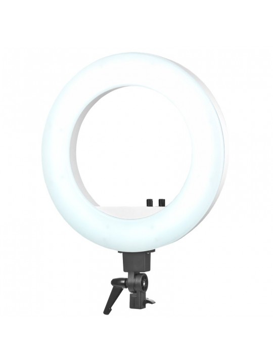 Žiedinė lemputė 18' 48W balta LED žiedinė lempa + trikojis