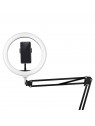 Ring light 10' 8W black LED ring lamp for countertop