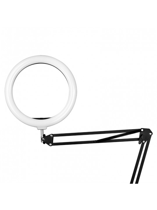 Ring light 10' 8W black LED ring lamp for countertop