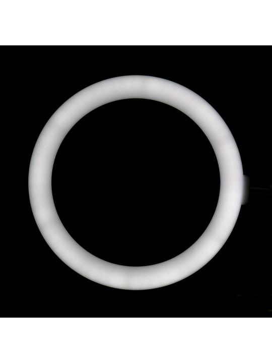 Lampa pierścieniowa Ring light 10' 8W led czarna do blatu