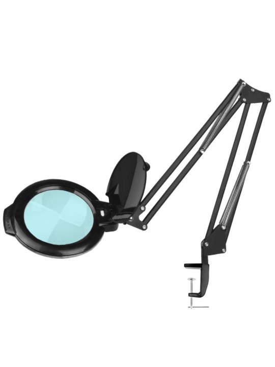 LED magnifying glass lamp Glow Moonlight 8013/6' black for the tabletop