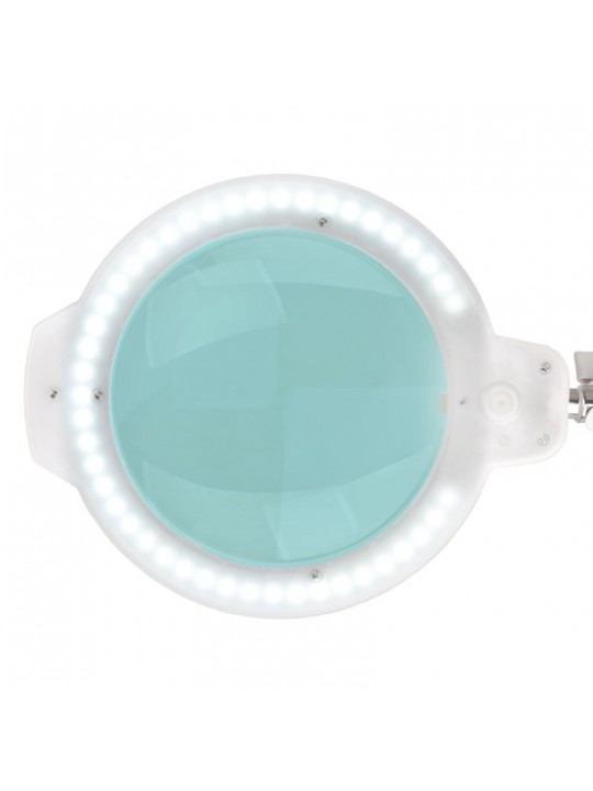 Lampă cu lupă LED Glow Moonlight 8013/6' albă cu trepied