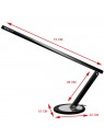 Slim LED desk lamp, black