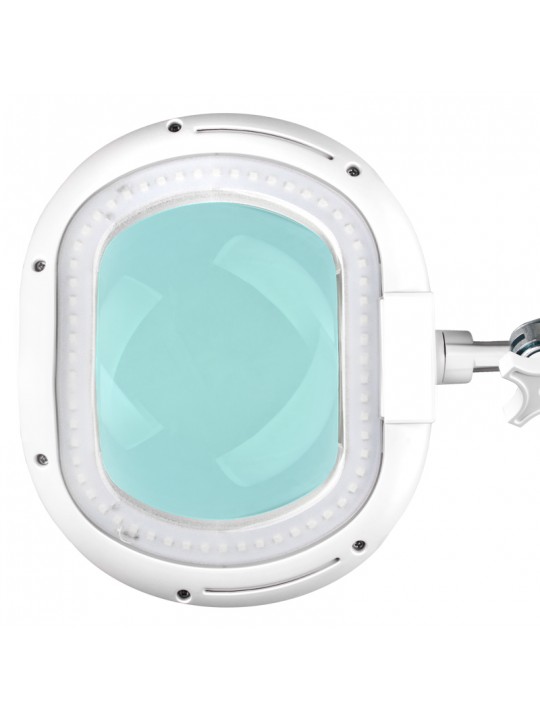 Elegantiška 6028 60 LED smd 5D didinamojo stiklo lempa su reguliuojamu stovu. šviesos stiprumas