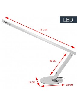 Lampă de birou subțire LED din aluminiu