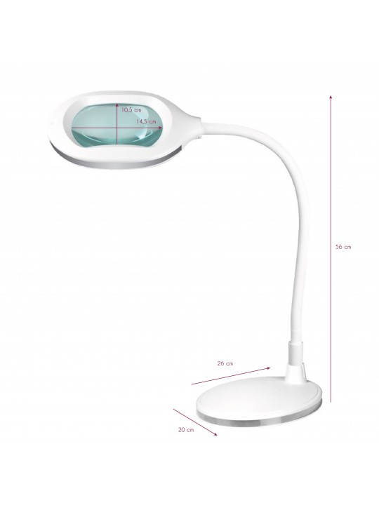 Elegante 6029 60 led smd 5d universal magnifying glass lamp