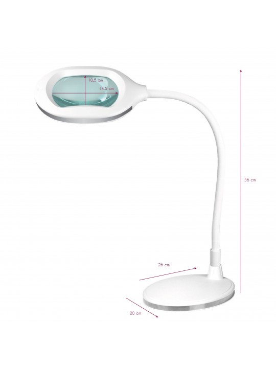 Elegantiška 6029 60 LED 5D didinamojo stiklo lempa, universali