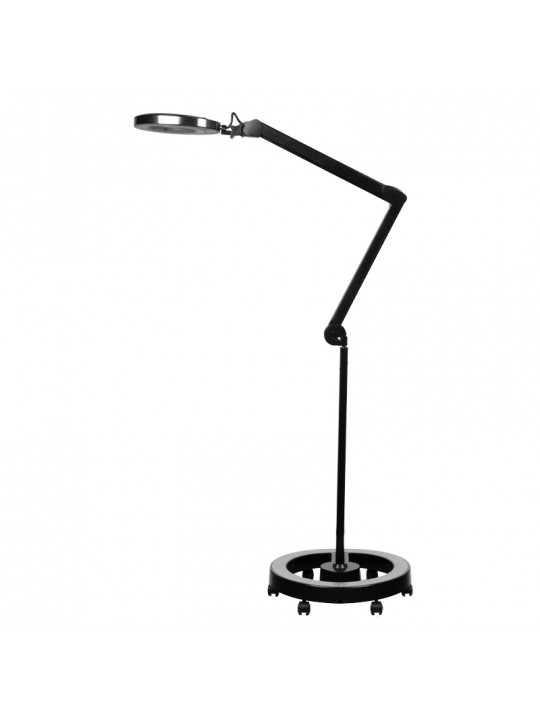 Lampă de lupă Elegante 6025 60 LED SMD 5D neagră cu trepied