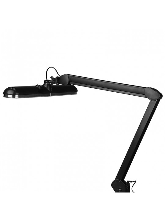 Elegante 801-s LED-Werkstattleuchte mit Standard-Schraubstock, schwarz