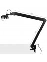 Elegante 801-s LED workshop lamp with standard vice, black