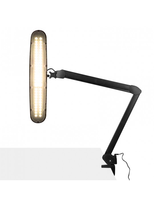 Elegantní 801-tl LED dílenská lampa s nastavitelným svěrákem. intenzita a barva černého světla