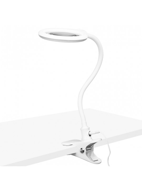 Magnifier lamp Elegante 2014-2r 30 smd 5d led with stand and desk clip