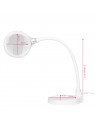 Magnifier lamp Elegante 2014-2r 30 smd 5d led with stand and desk clip