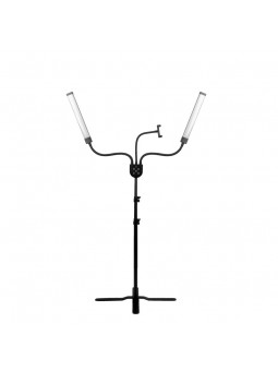 Lampa LED pentru gene si machiaj Polluks IV tip msp-mj-02 negru cu telecomanda