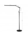 Lampa de tratament All4light lashes line 2 LED, neagra, cu trepied