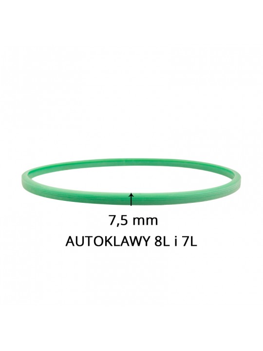 Garnitura din silicon Woson pentru autoclave de 7 L si 8 L, verde, 7,5 mm