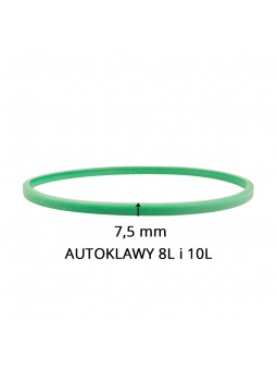 Silikonové těsnění Woson pro autoklávy 10 l a 12 l, zelené 7,5 mm