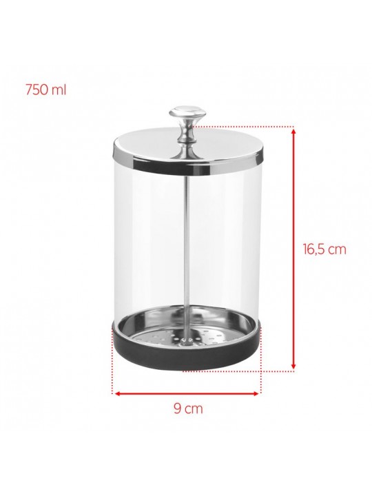 Glass container for disinfection of tools, 750 ml