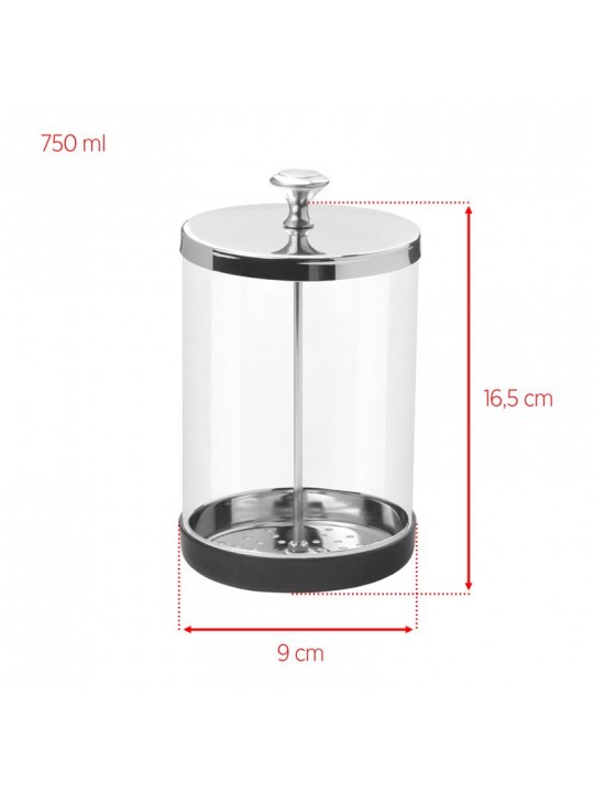 Pojemnik szklany do dezynfekcji narzędzi 750 ml
