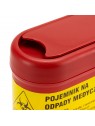 Medical waste container 0.7 L, red