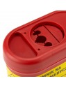 Medical waste container 0.7 L, red